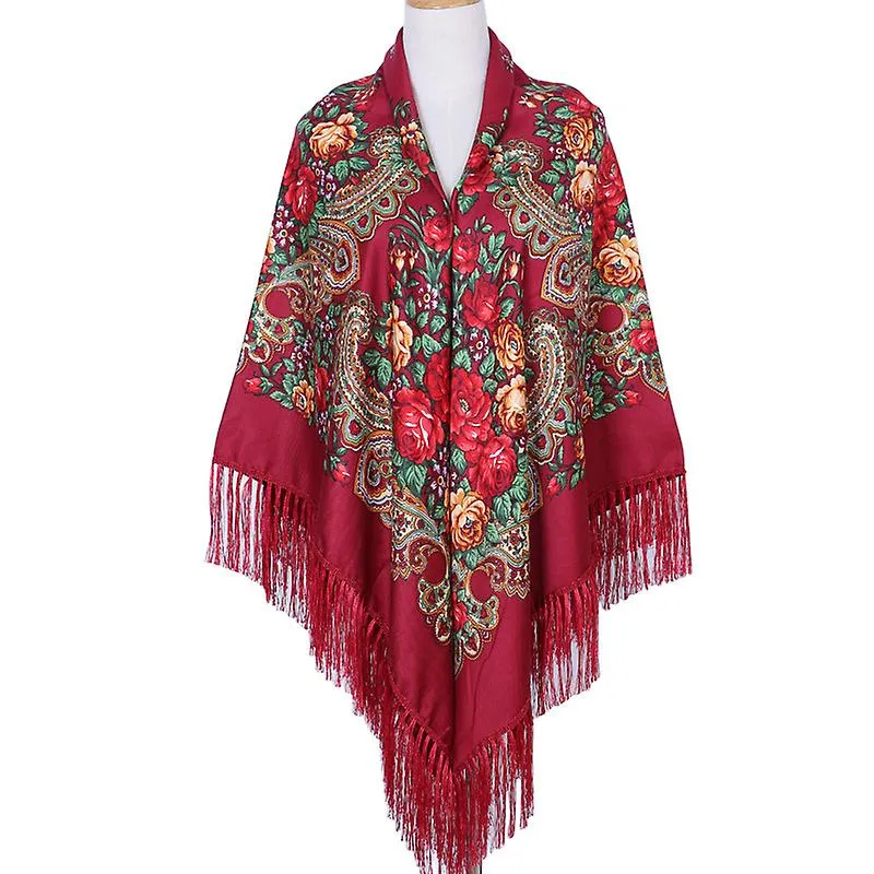 160*160CM WOMEN RUSSIAN SCARF SQUARE BLANKET SHAWL | RUSSIAN HEADSCARF WOMENS  160