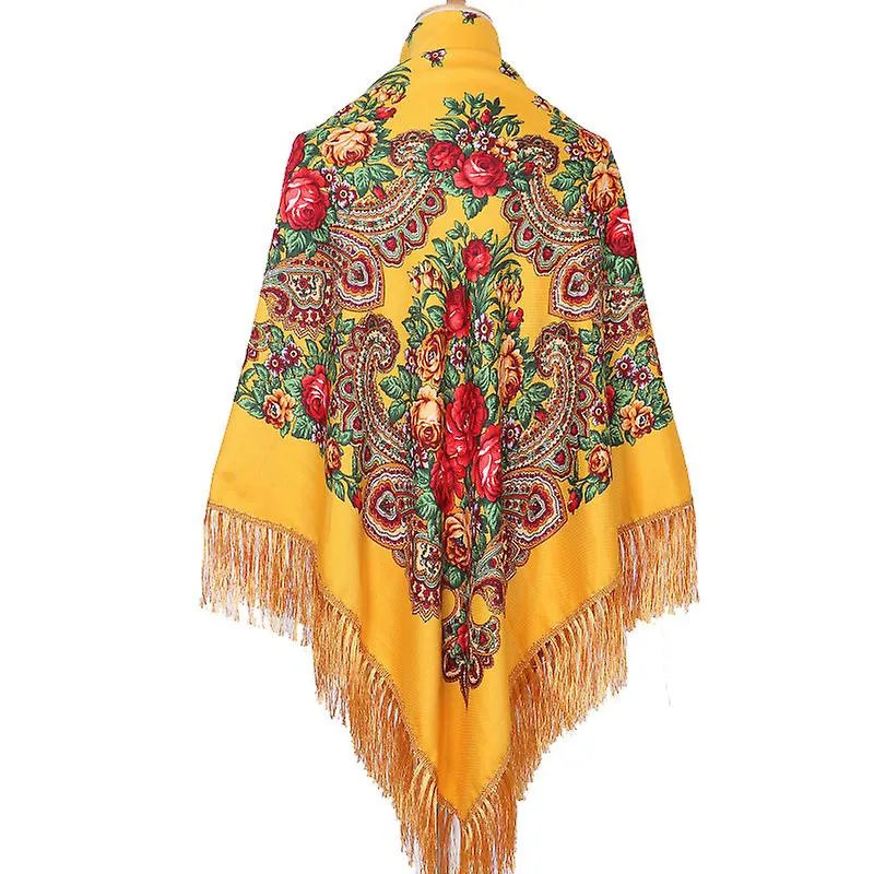 160*160CM WOMEN RUSSIAN SCARF SQUARE BLANKET SHAWL | RUSSIAN HEADSCARF WOMENS  160