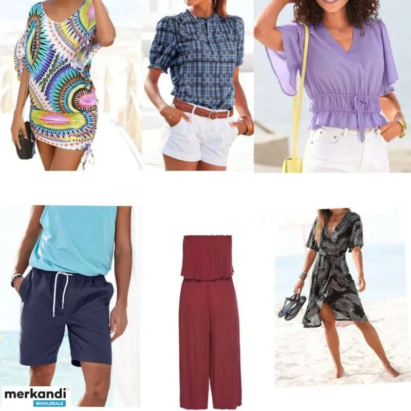 1,80 € por pieza, una mezcla de verano de diferentes tallas de moda femenina y masculina.