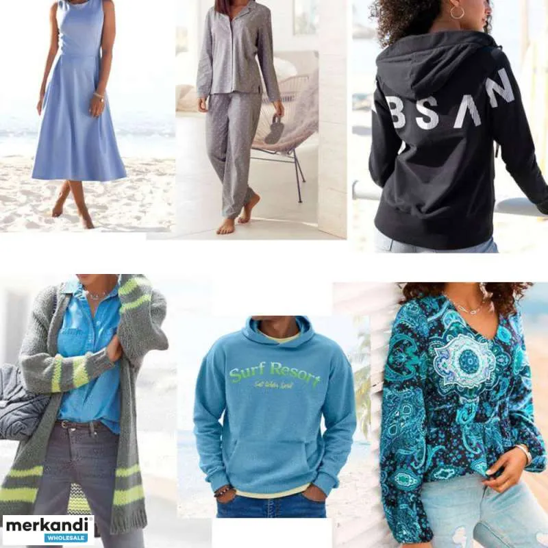 1,80 € por pieza, una mezcla de verano de diferentes tallas de moda femenina y masculina.