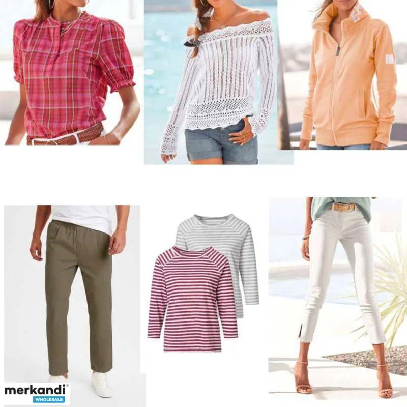 1,80 € por pieza, una mezcla de verano de diferentes tallas de moda femenina y masculina.