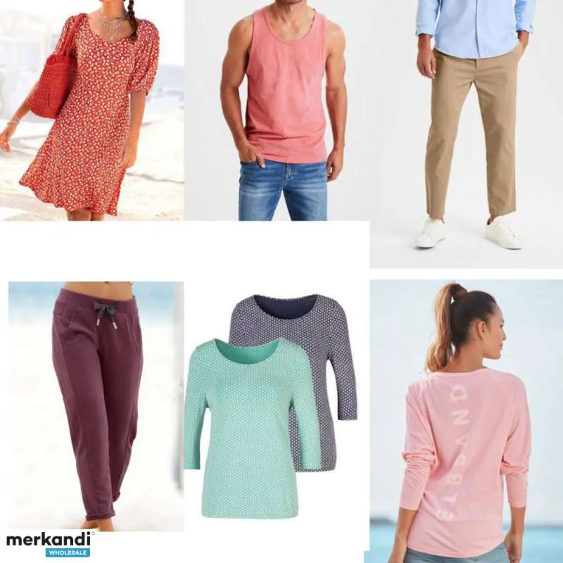 1,80 € por pieza, una mezcla de verano de diferentes tallas de moda femenina y masculina.