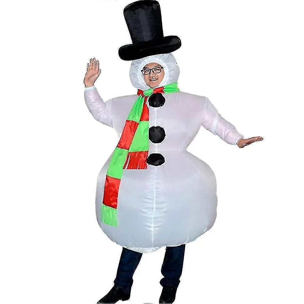 2023CHRISTMAS INFLATABLE SNOWMAN COSTUME SUIT FOR ADULTS HALLOWEEN   PARTY