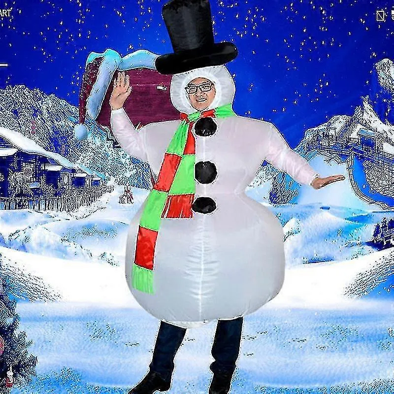 2023CHRISTMAS INFLATABLE SNOWMAN COSTUME SUIT FOR ADULTS HALLOWEEN   PARTY