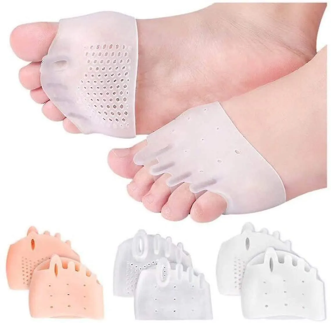3 Pair Metatarsal Pads, Heel Cushions For Relieve Pain