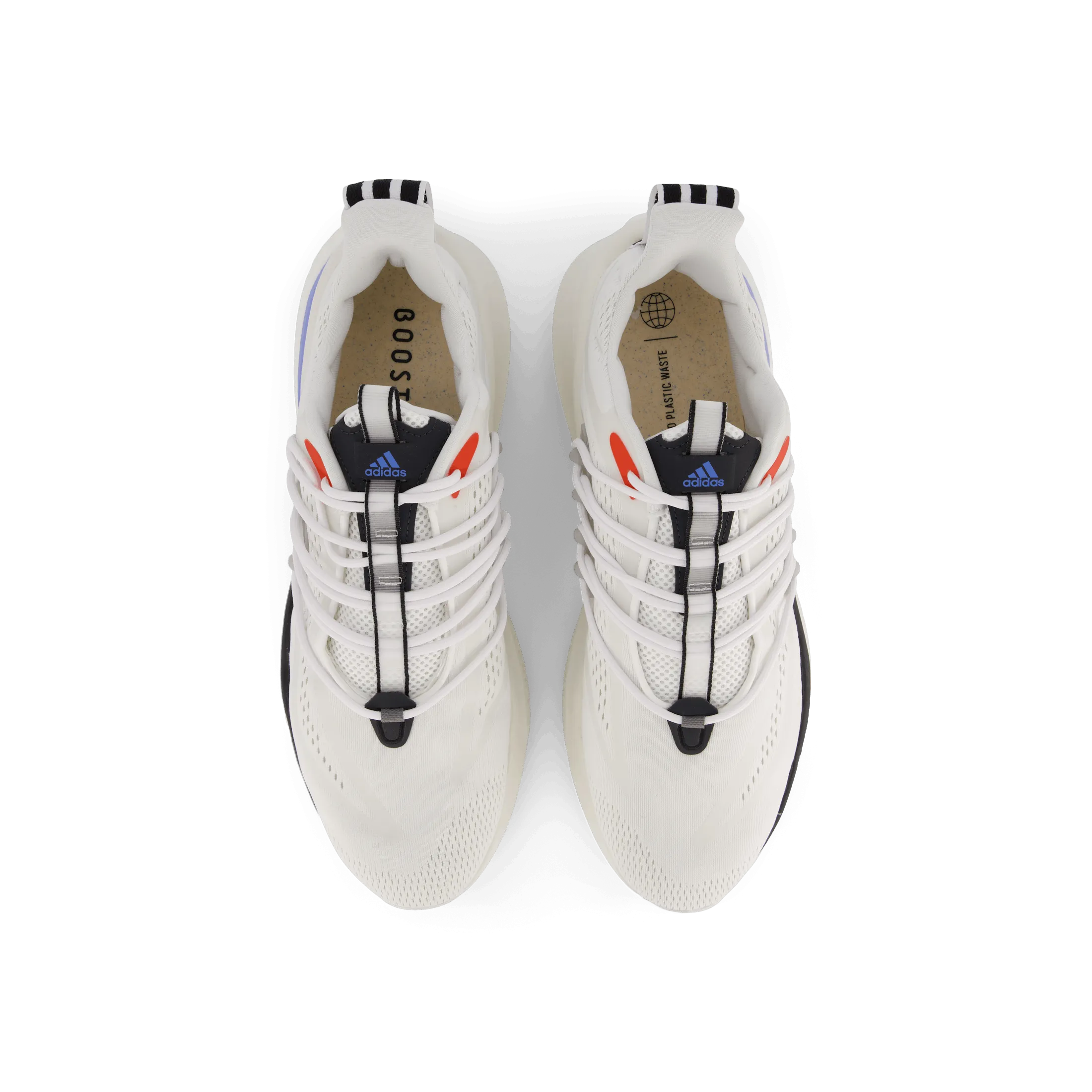 Adidas Alphaboost V1 Shoes Cloud White / Blue Fusion / Bright Red