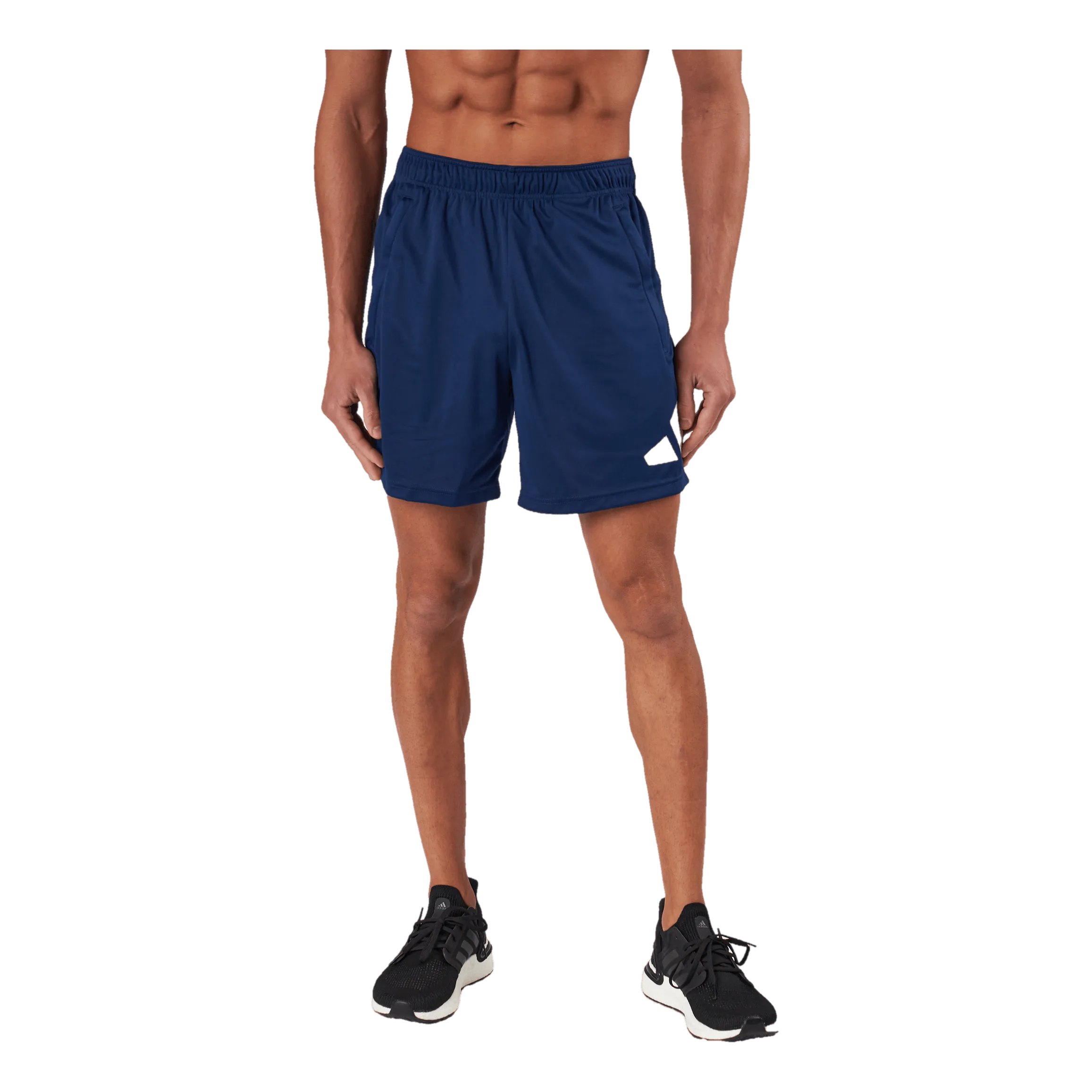 Adidas Train Essentials Logo Training Shorts Dark Blue