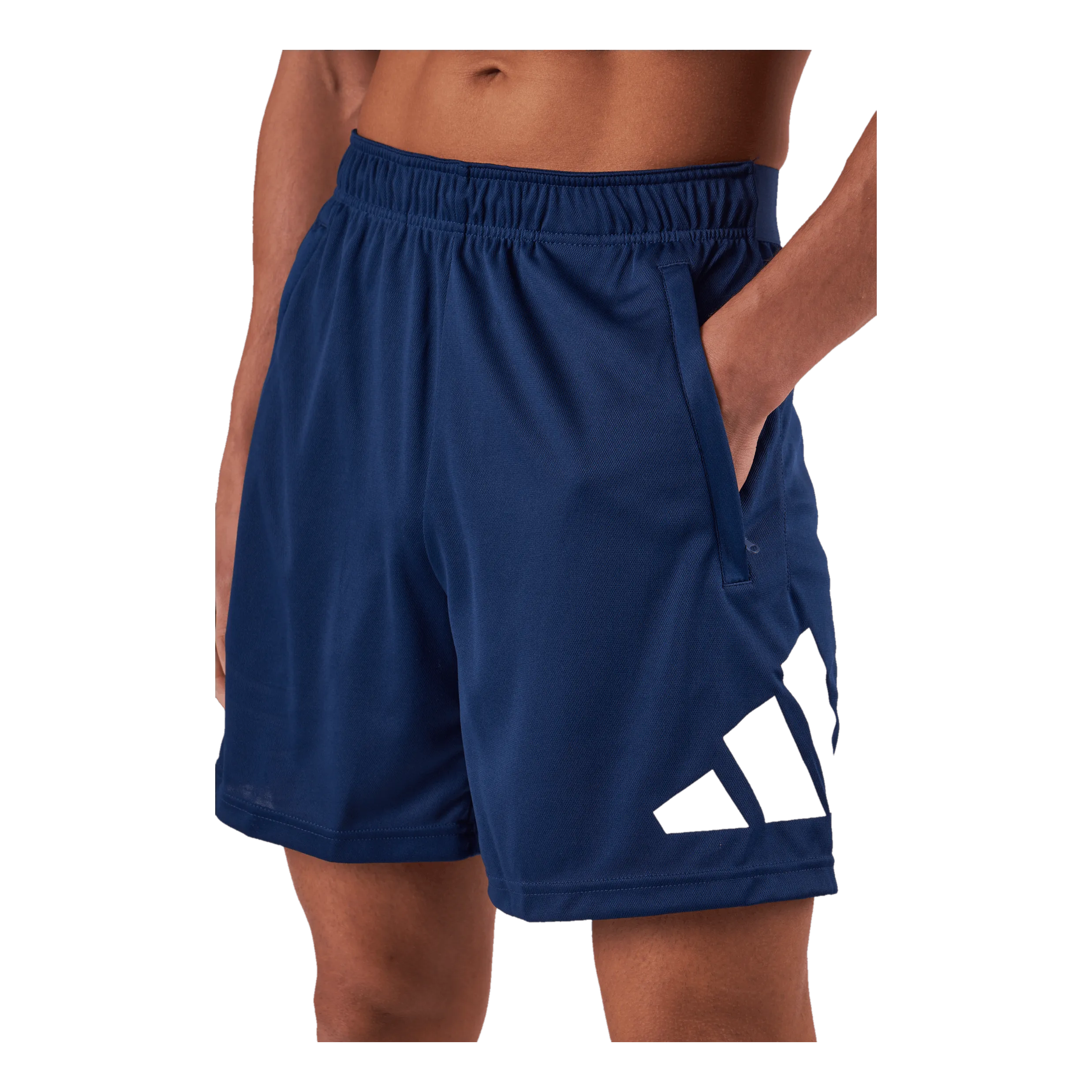 Adidas Train Essentials Logo Training Shorts Dark Blue