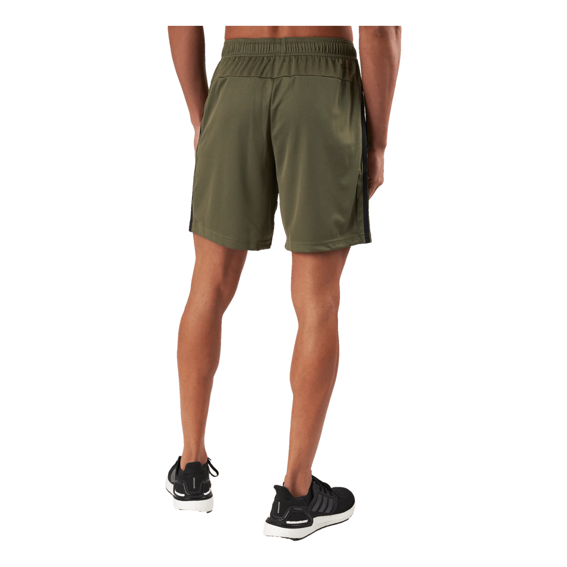 ADIDAS TRAIN ESSENTIALS PIQUé 3STRIPES TRAINING SHORTS OLISTR/BLACK