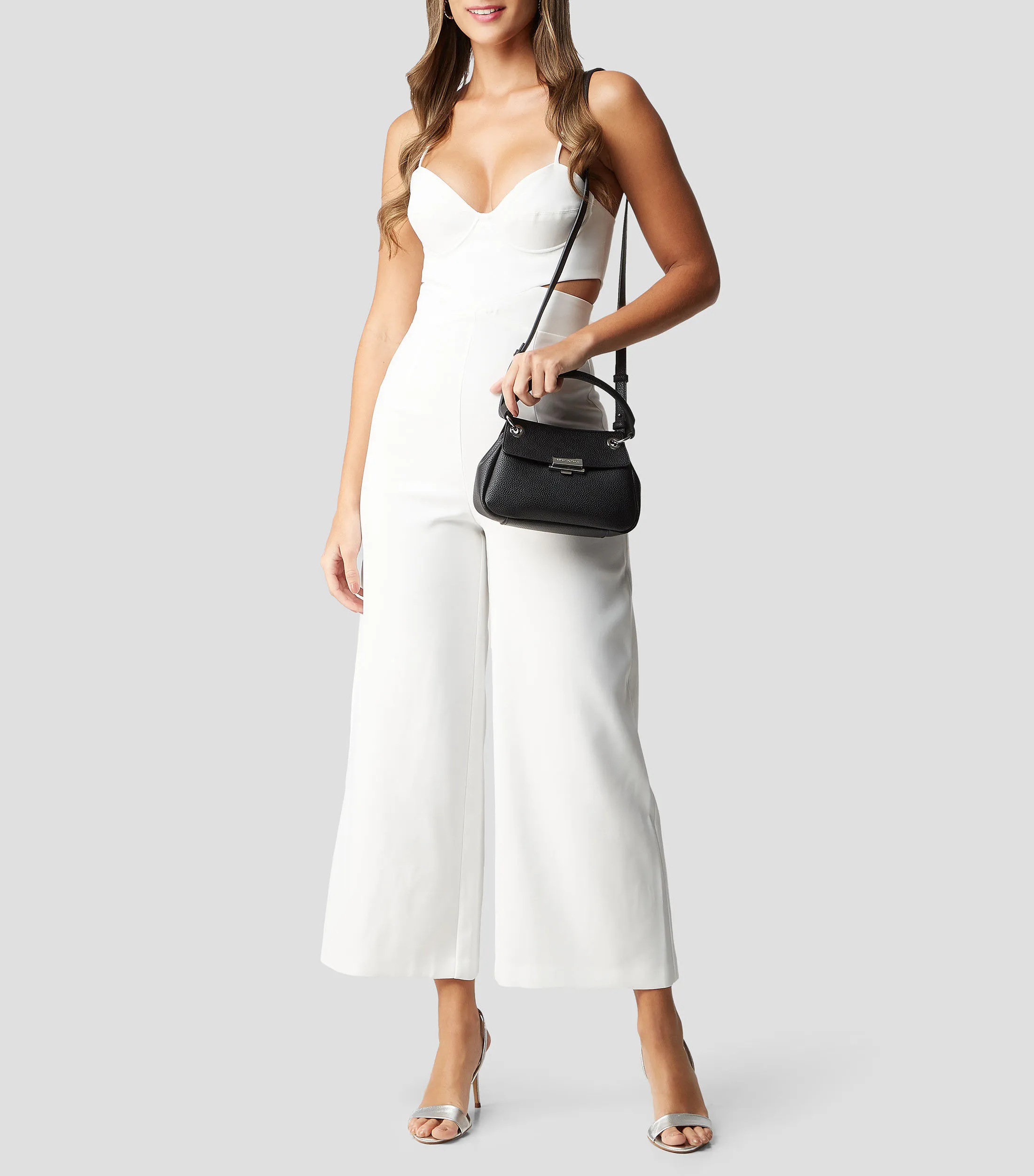 Armani Exchange Bolso Crossbody semigranulado Mujer