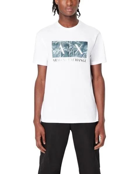 ARMANI TSHIRT WHITE/GREEN G.FIELD