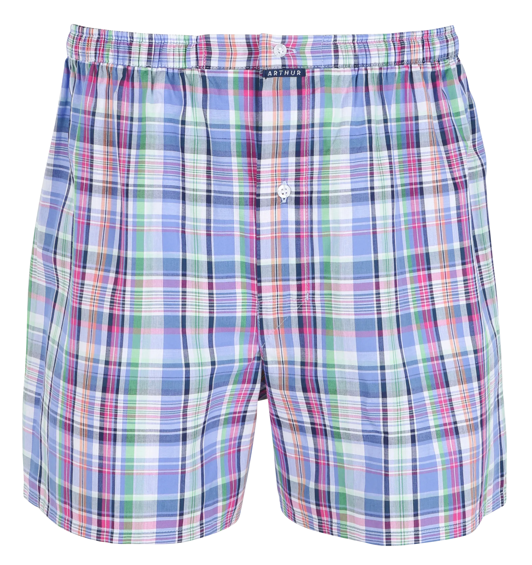 ARTHUR Calzoncillos de algodón orgánico a cuadros en multicolor