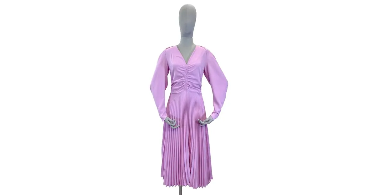 Autre Marque JEAN PATOU Vestidos FR 38 poliéster Púrpura 