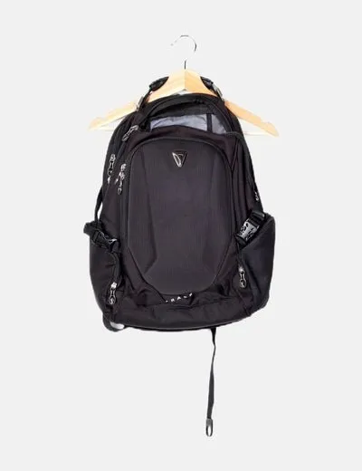 Bagaccio Mochila negra combinada
