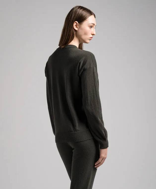 Ballantyne Green wool jumper
