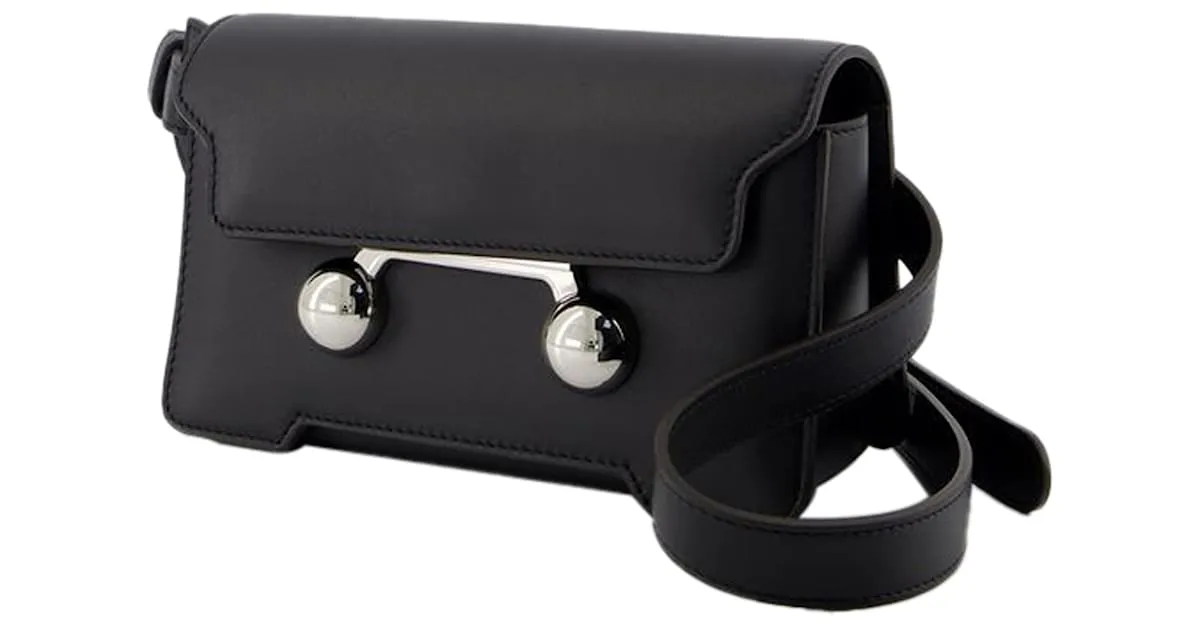 BANDOLERA CROSSBOY  MARNI  PIEL  NEGRO 