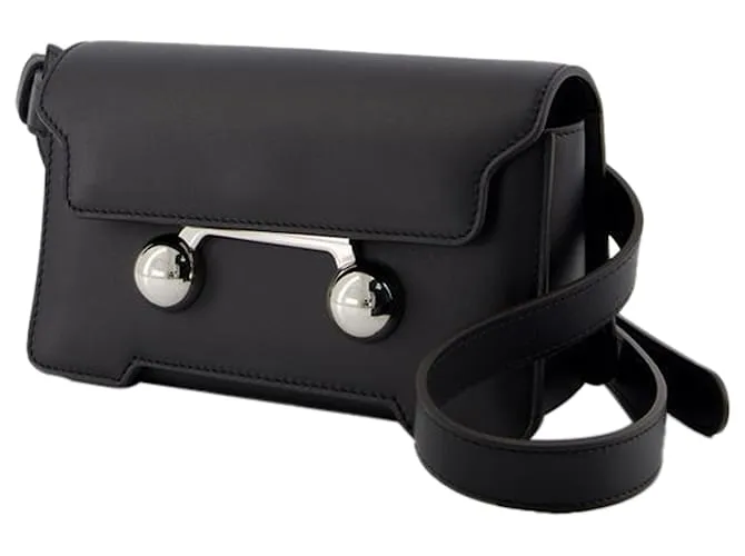 BANDOLERA CROSSBOY  MARNI  PIEL  NEGRO 