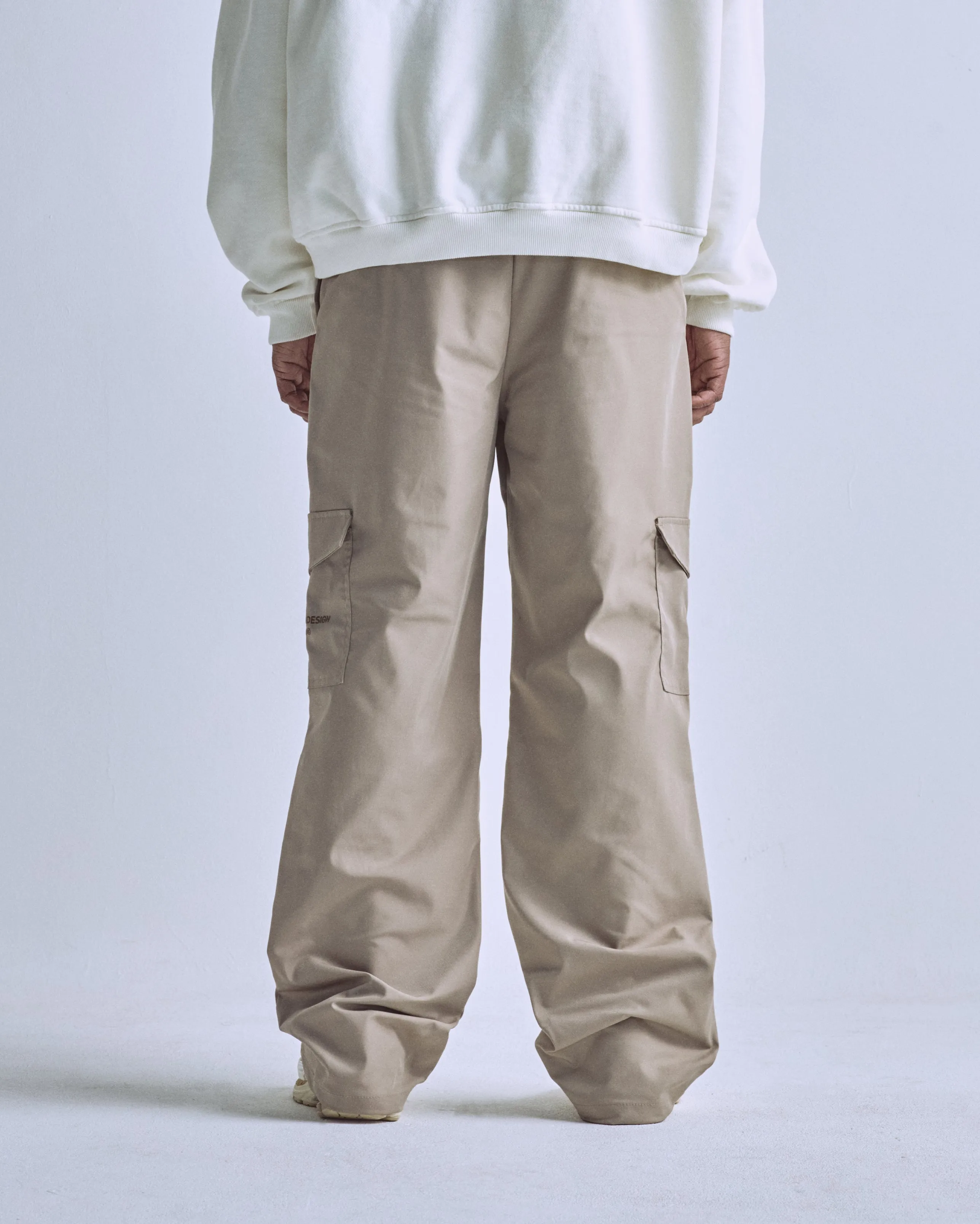Basics Pockets Trousers Cream