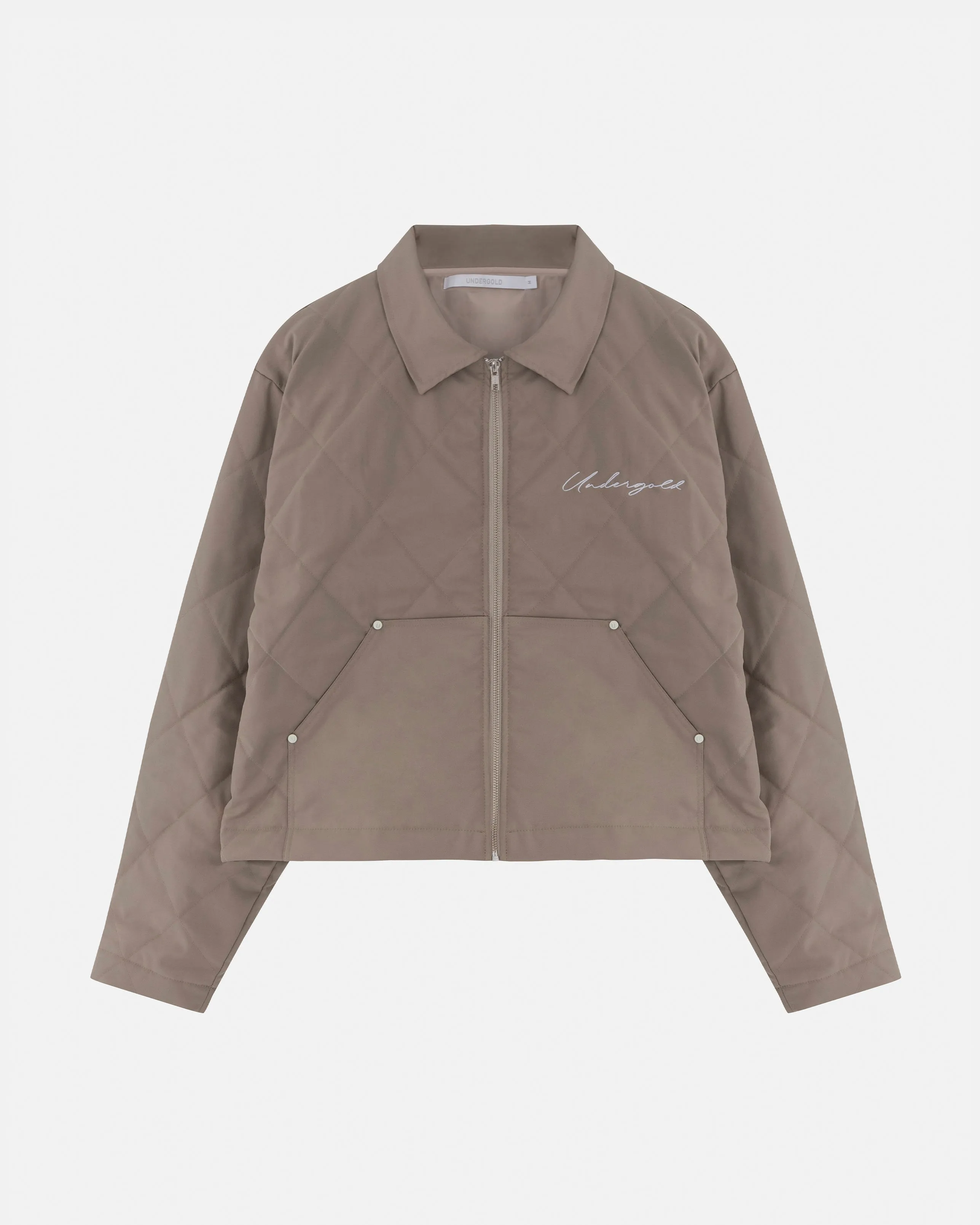 BASICS RHOMBUS ZIPUP JACKET CREAM
