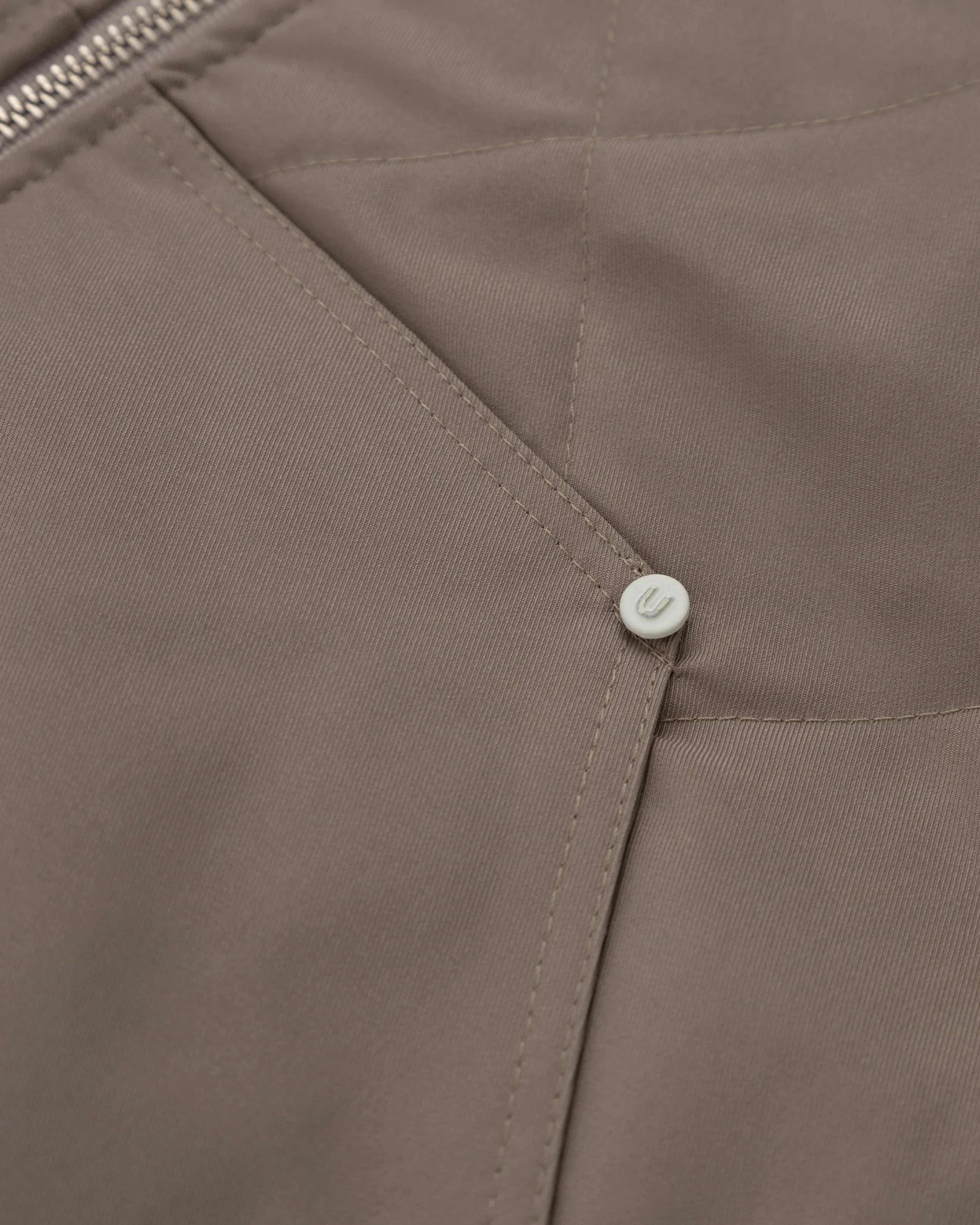 BASICS RHOMBUS ZIPUP JACKET CREAM