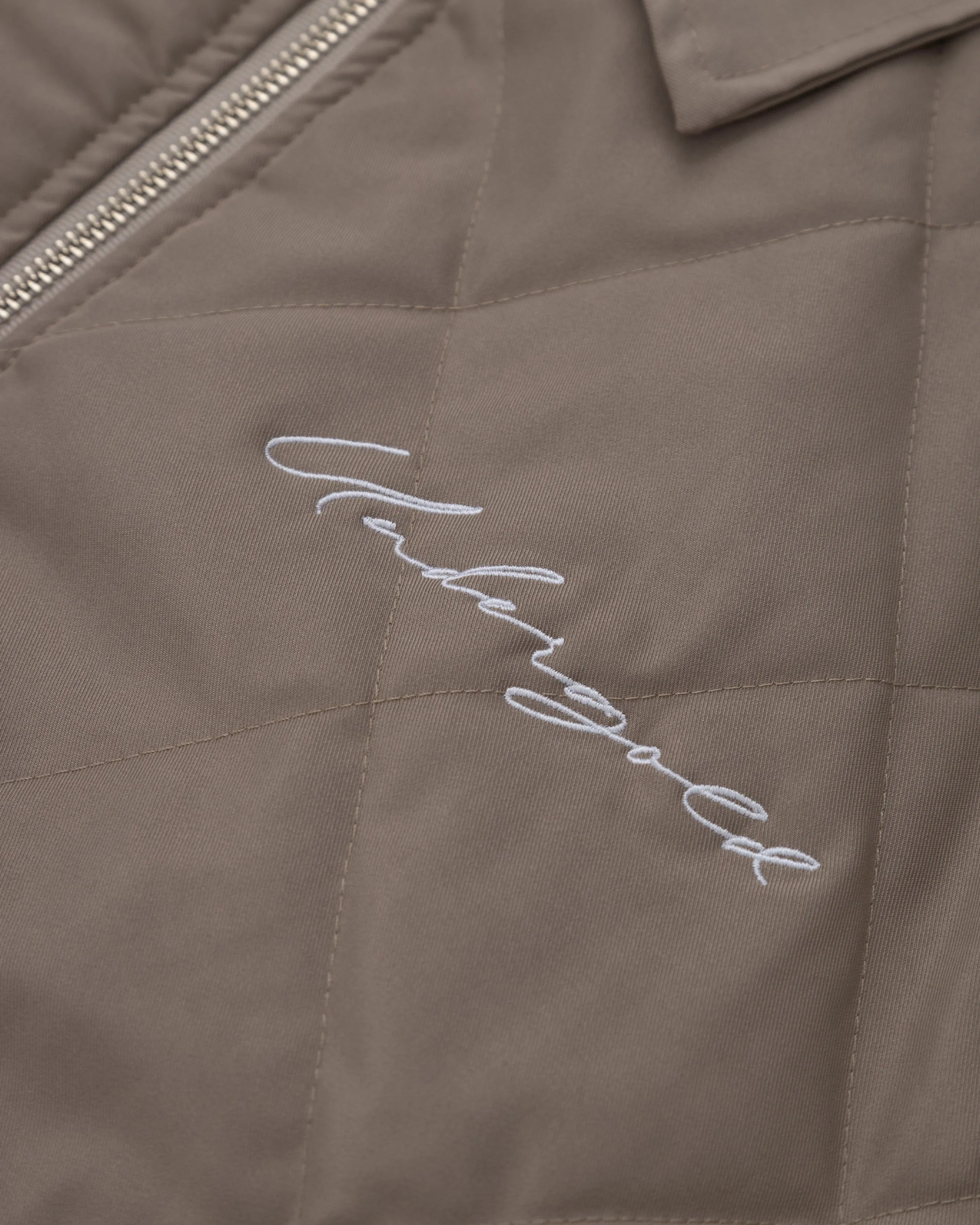BASICS RHOMBUS ZIPUP JACKET CREAM