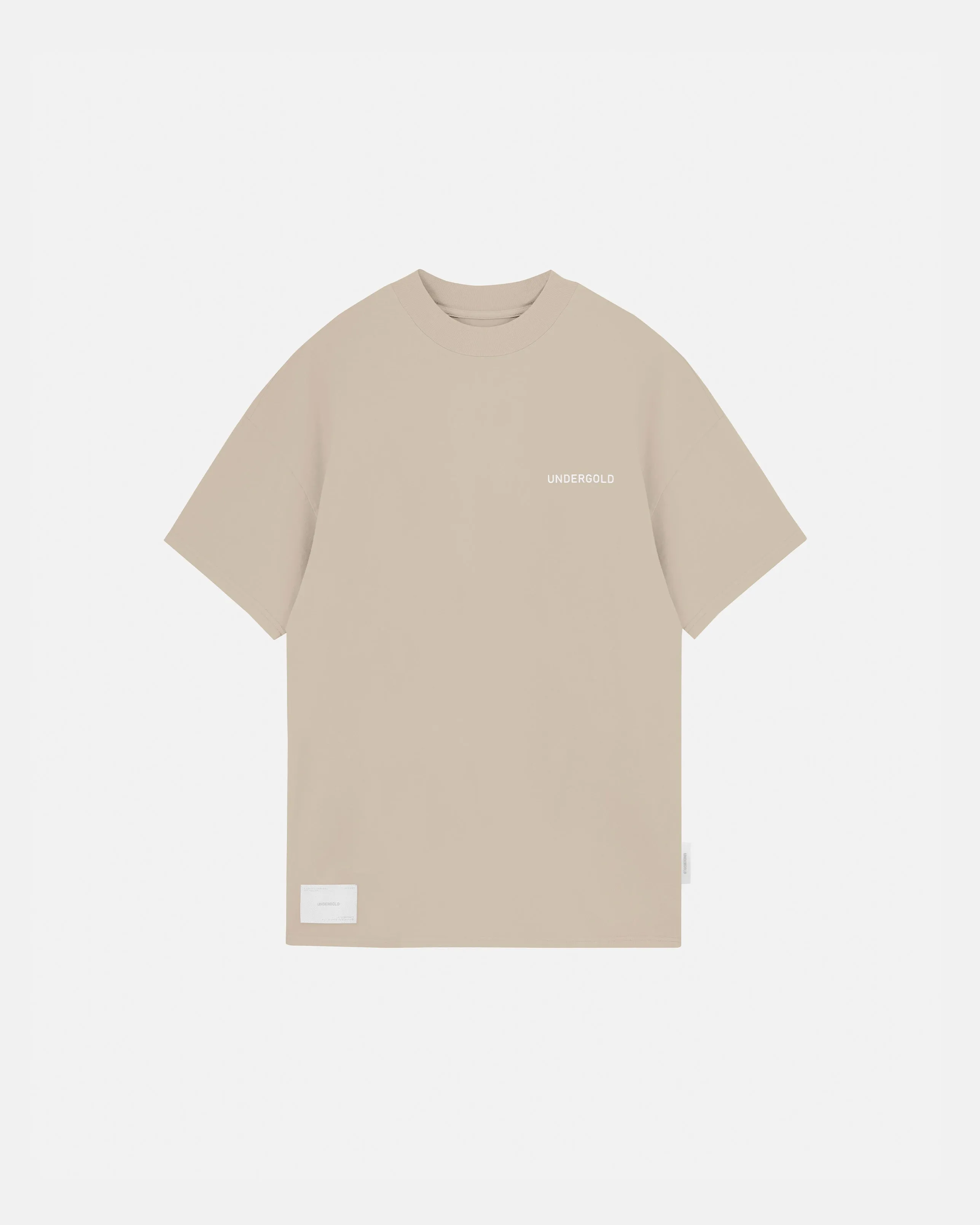 BASICS TINY LOGO REGULAR FIT TSHIRT CREAM