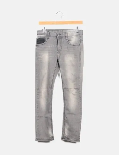 Benetton Jeans gris skinny
