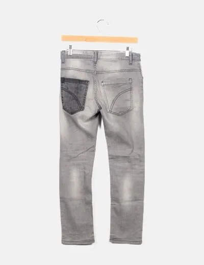 Benetton Jeans gris skinny