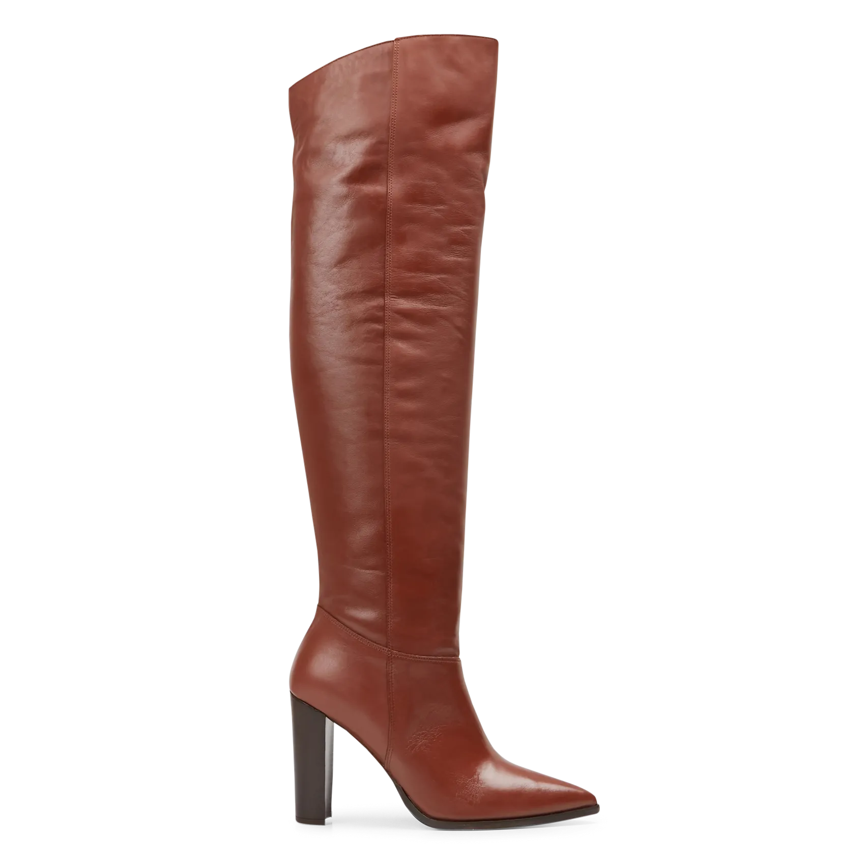 BERENICE LENA  BOTAS ALTAS DE PIEL EN MARRON