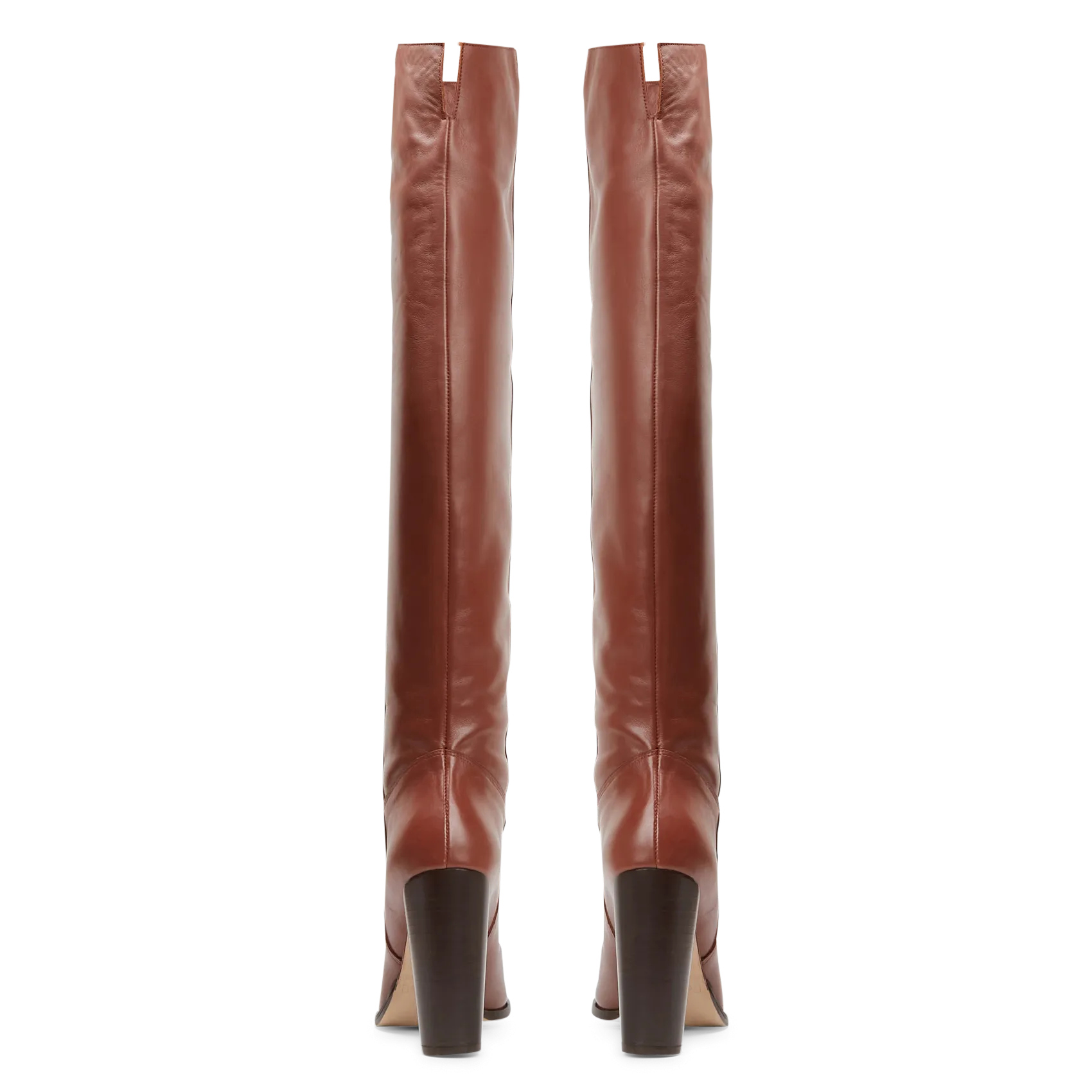 BERENICE LENA  BOTAS ALTAS DE PIEL EN MARRON