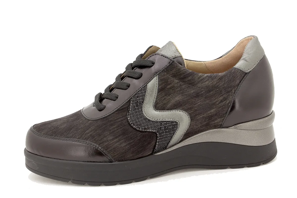 BLACK LEATHER LACEUP SHOE