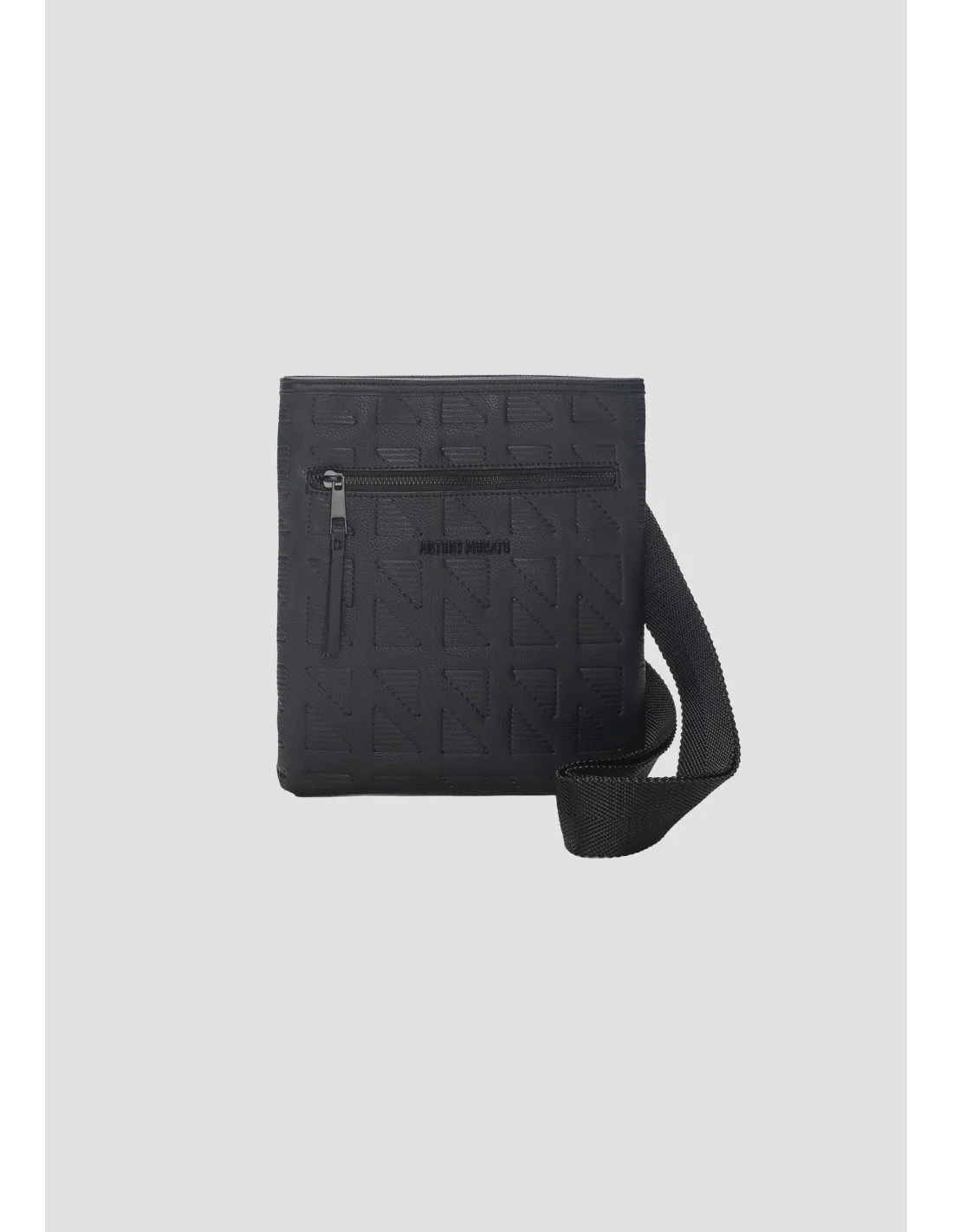 Bolso bandolera en piel sintética con efecto grabado Antony Morato