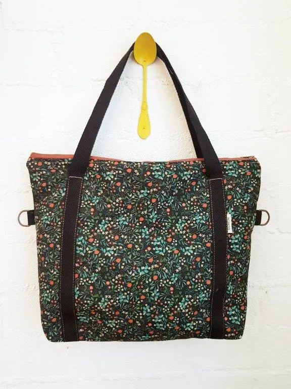 Bolso cremallera estampado tapicería reciclada repelente al agua