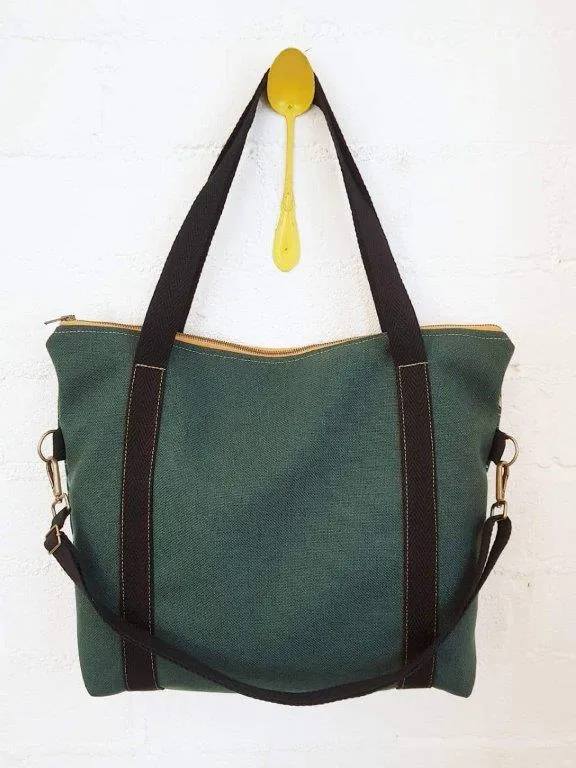 Bolso cremallera estampado tapicería reciclada repelente al agua
