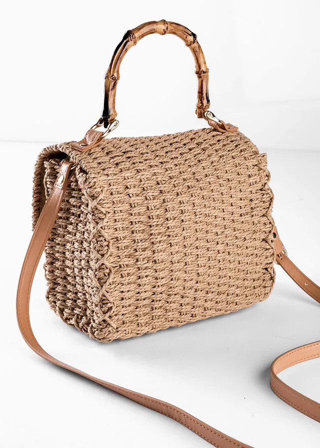 BOLSO DE PAJA NATURALCOñAC