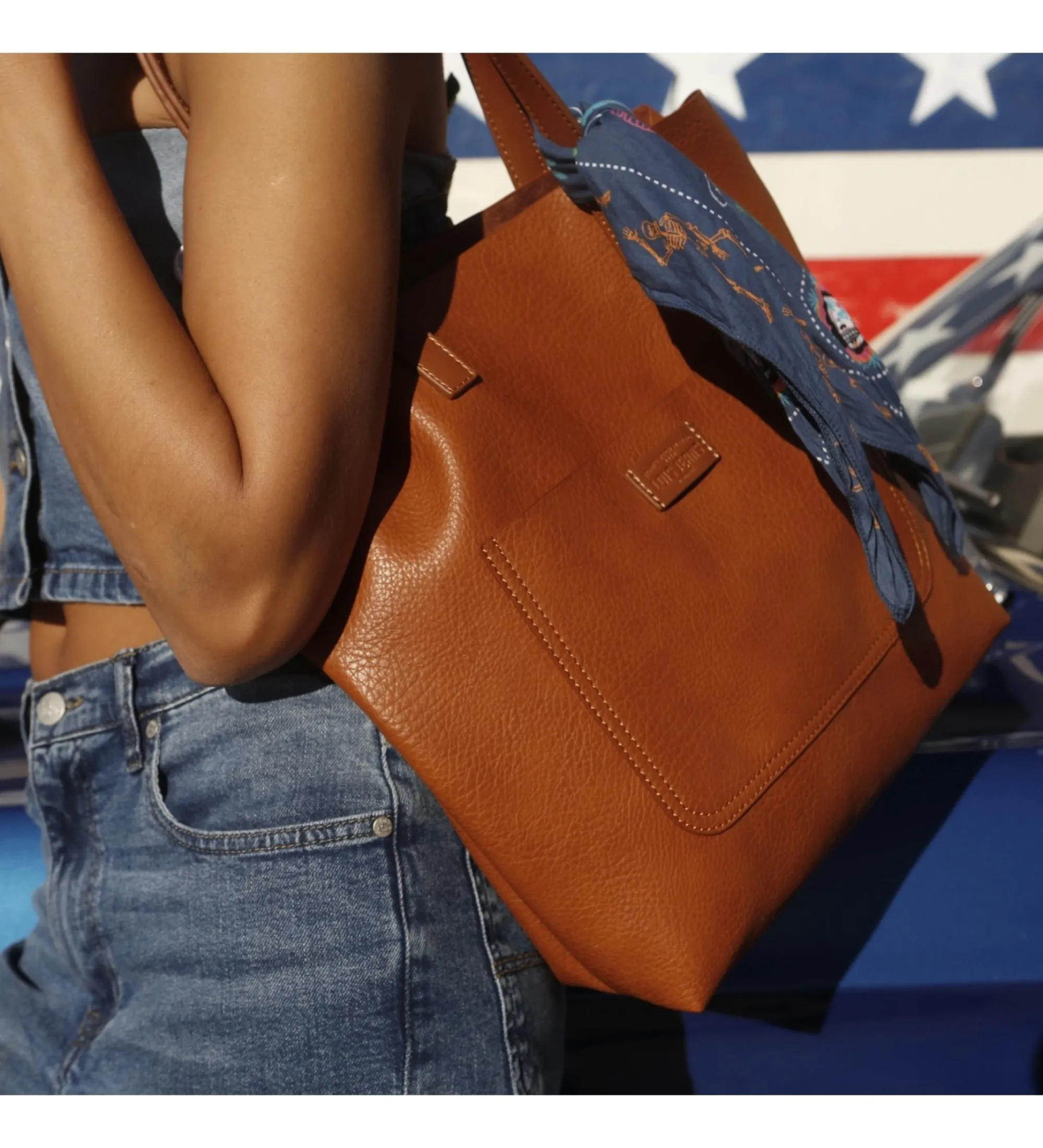 Bolso shopper 319481 marrón