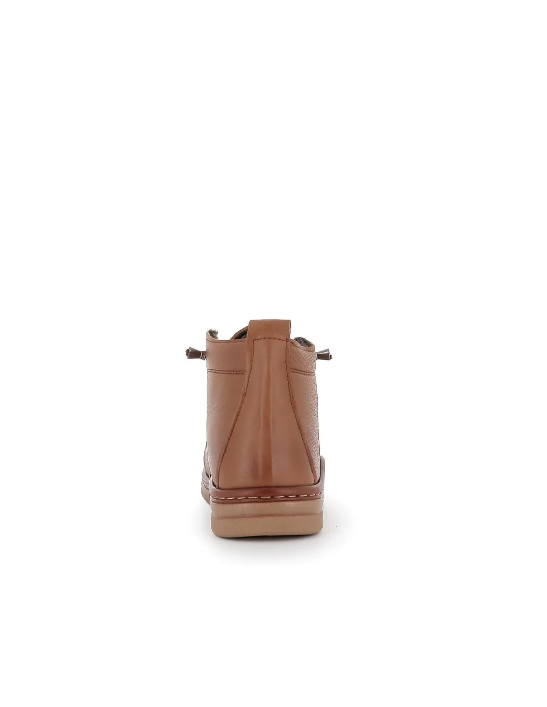 Bota casual de piel cuero cordones finos Erase