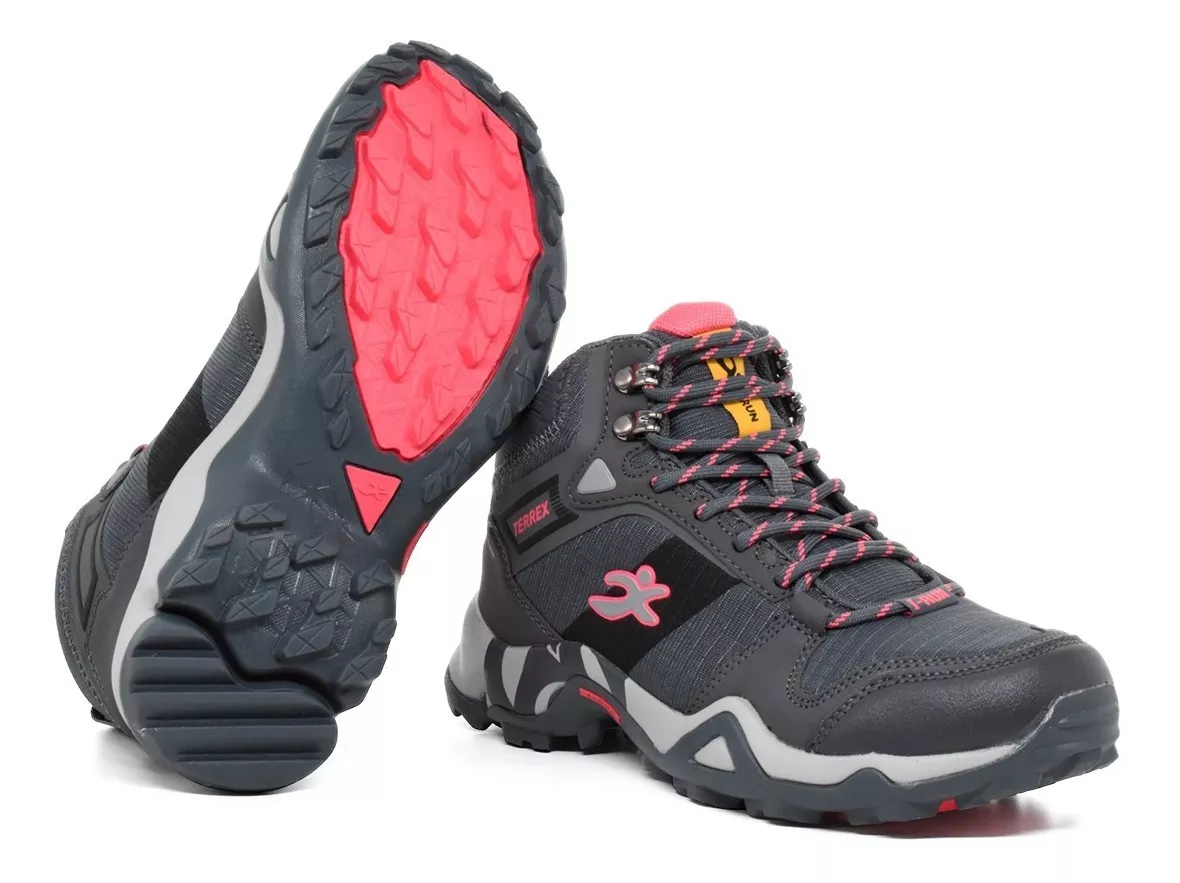 Bota Zapatilla Trekking Botita Mujer Importada Irun 6486