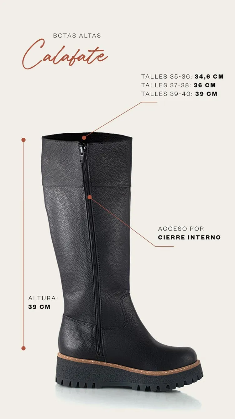 Botas Altas Calafate Negras