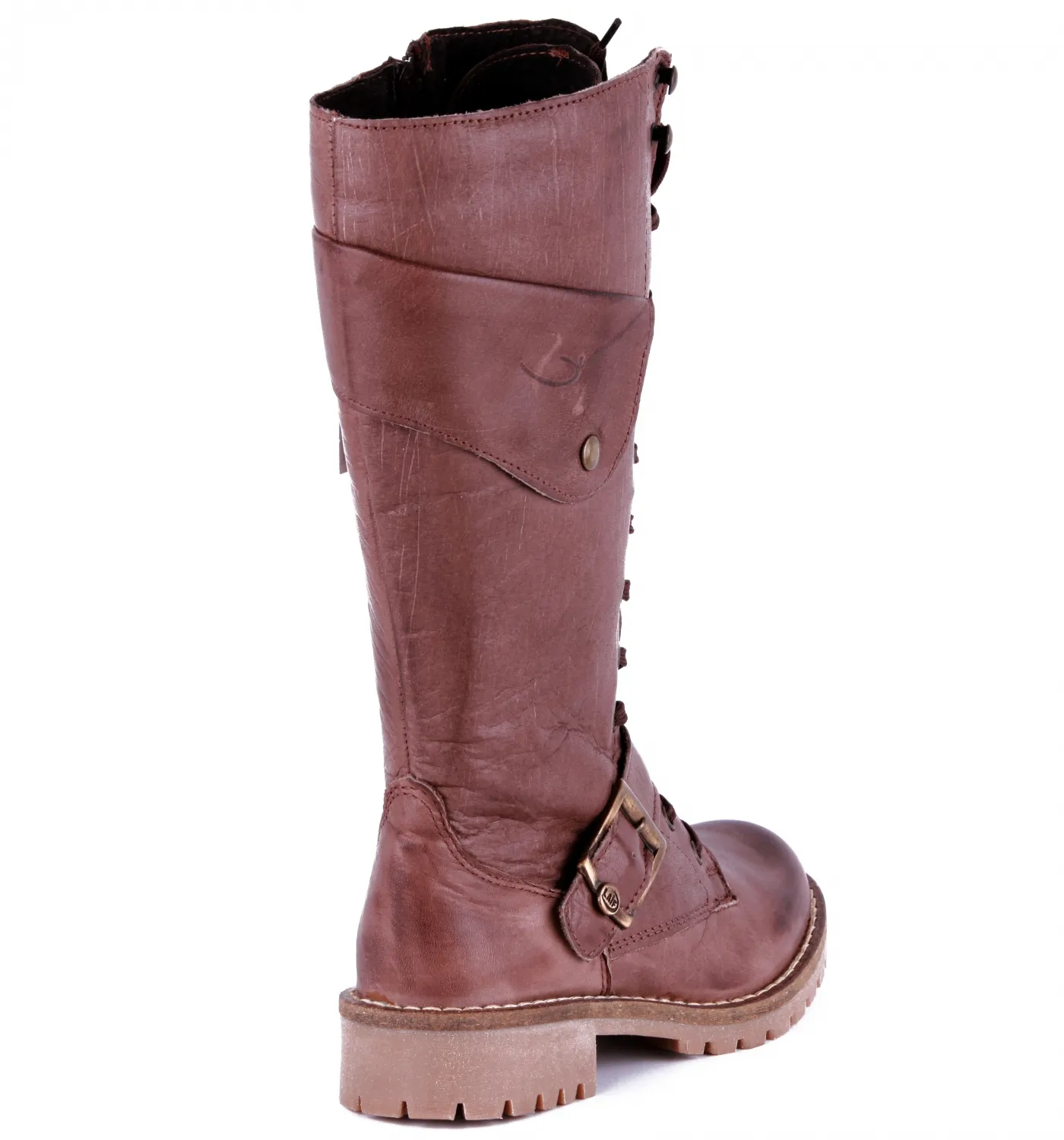 Botas altas camel mujer Laif