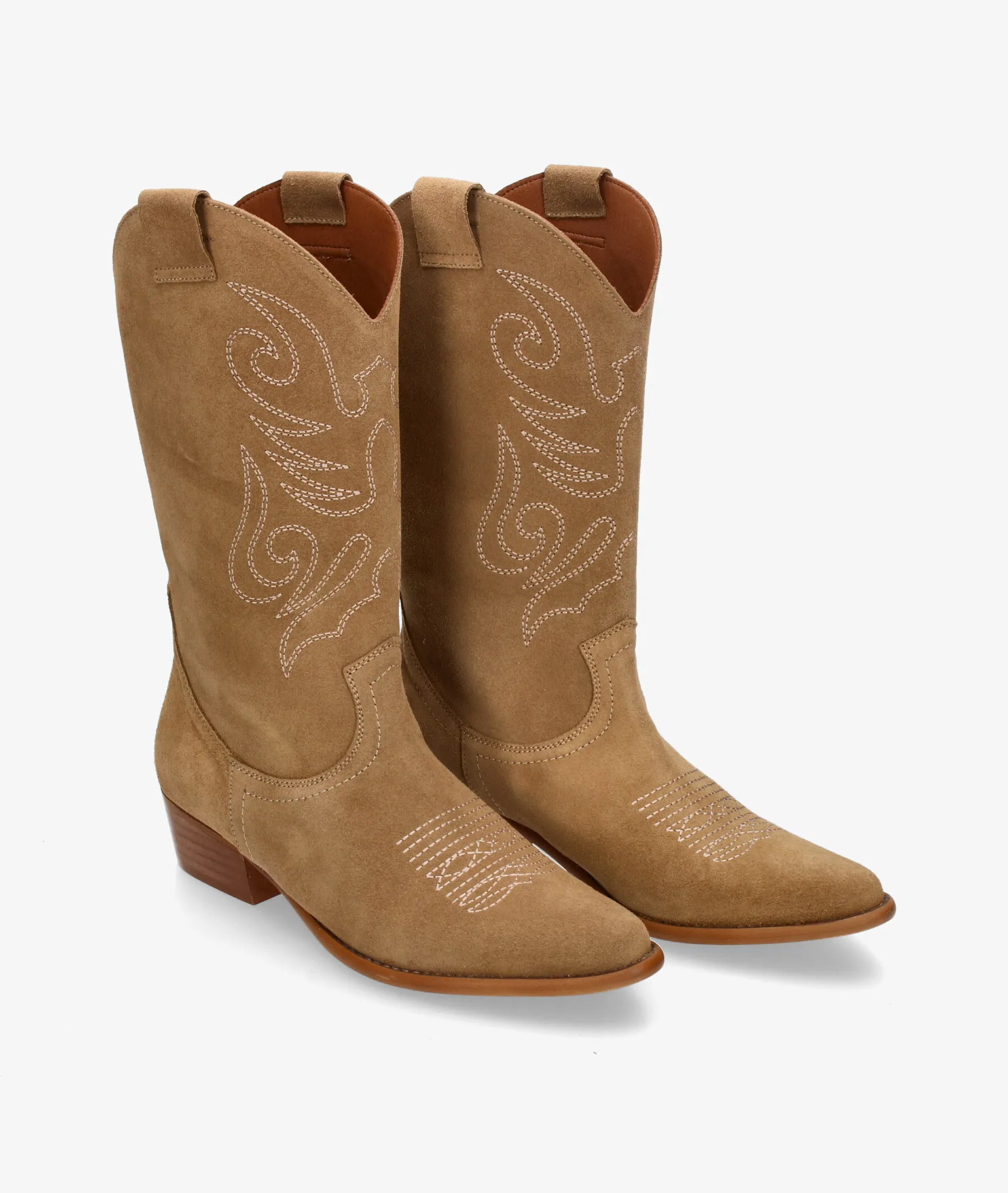 Botas Bryan  JANDRA  en serraje taupe