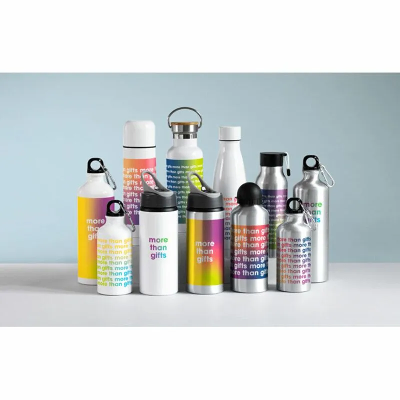Botella promocional pajita plegable 600 ml