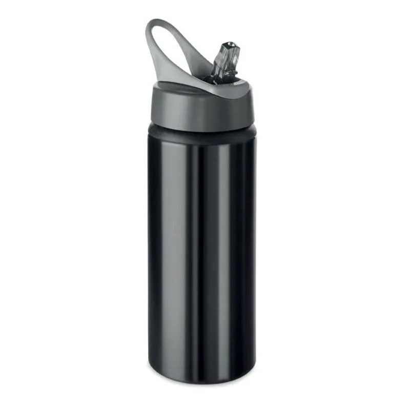 Botella promocional pajita plegable 600 ml