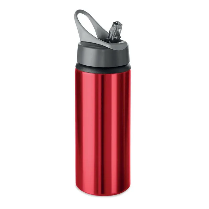 Botella promocional pajita plegable 600 ml