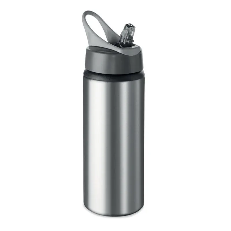 Botella promocional pajita plegable 600 ml