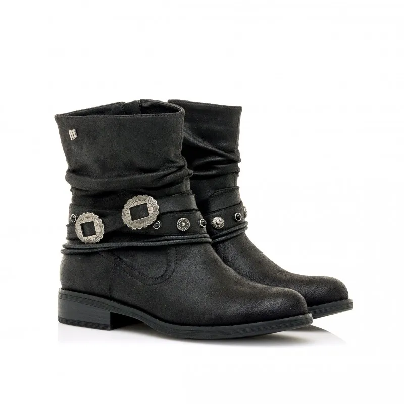 Botines Casual de Mujer MTNG PERSEA Negro 52919