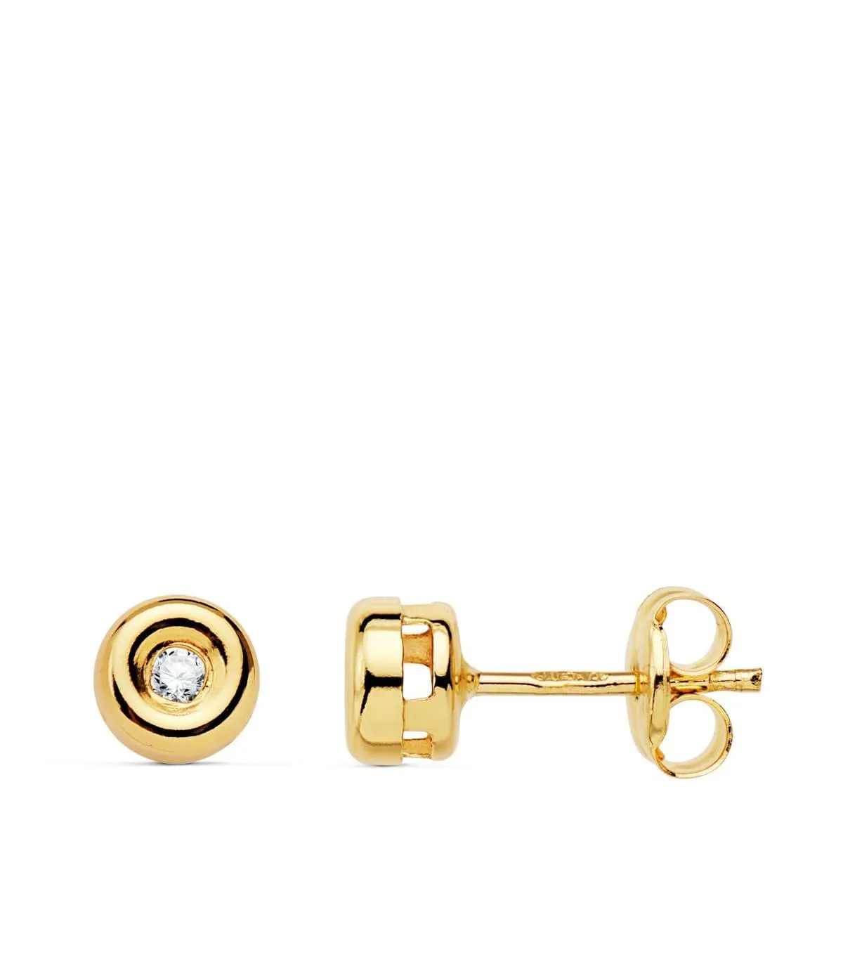 Boucles d'oreilles Délice Diamants 0.040 Ct. Or Jaune 18K