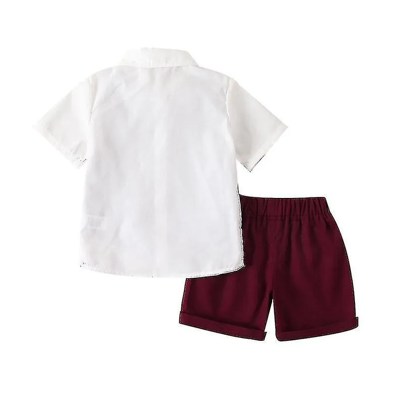 Boy's Tuxedos Toddler Formal Suits Set, Kids Slim Fit Suit