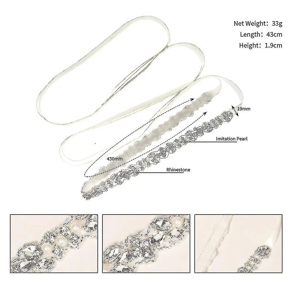 Bridal Belt For Women Dress,wedding Dress Belt For Bride Crystal Rhinestone Sash Wedding Belt