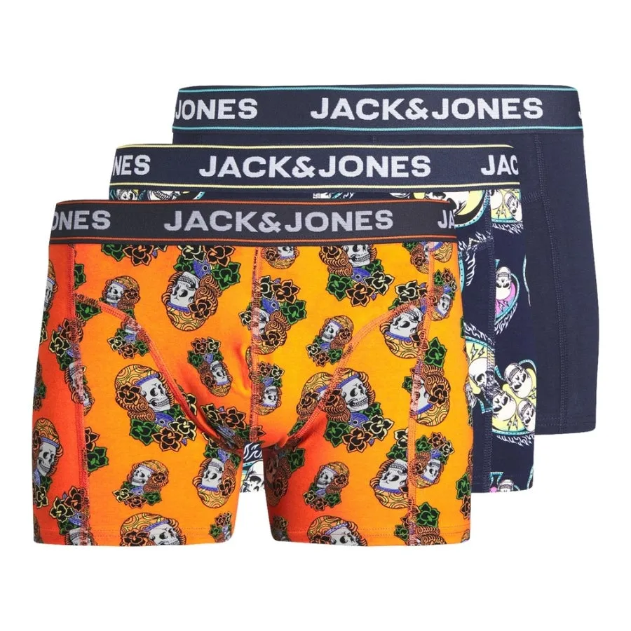  Calzoncillos Jack & jones Jactriple Skull Trunks 3 Pack Jnr